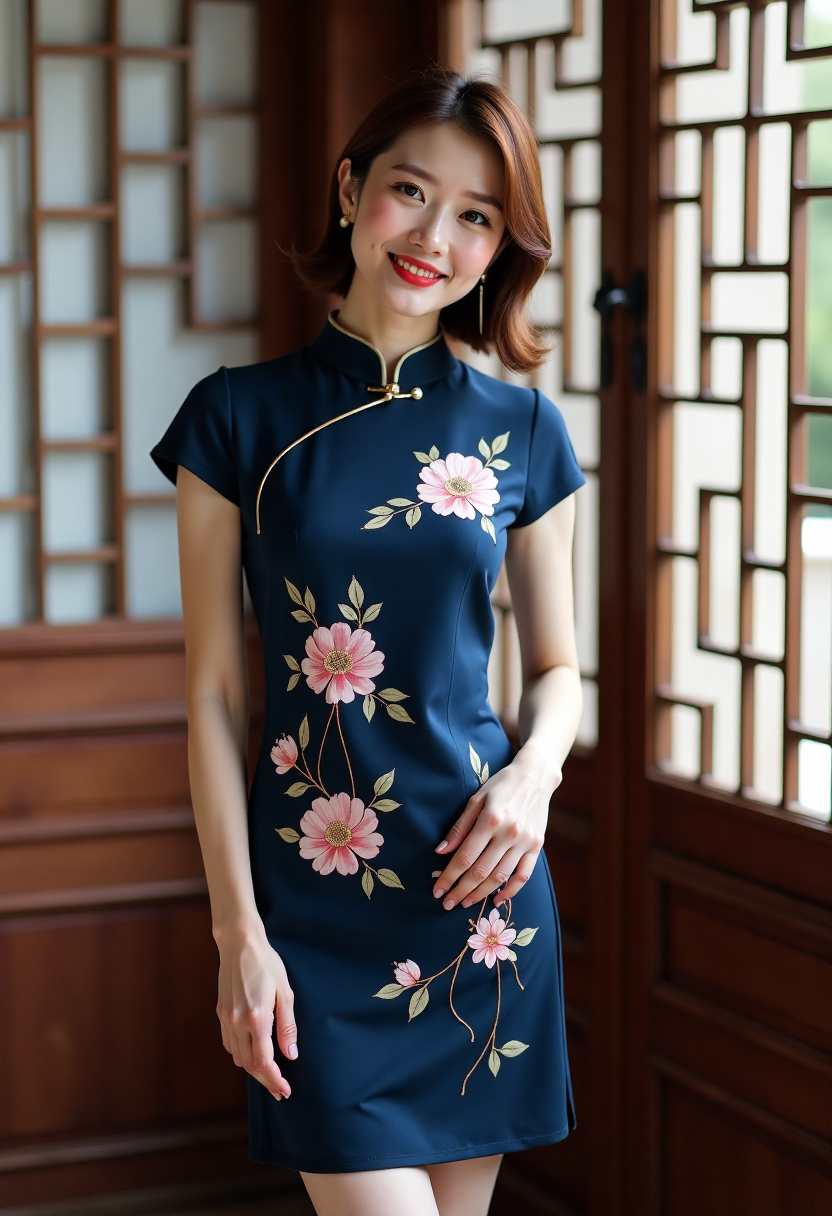 她说